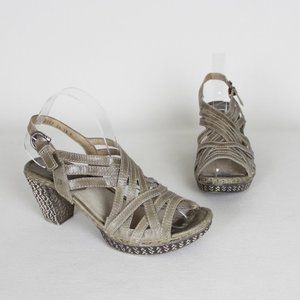 Josef Seibel Julia Taupe Leather Sandals
